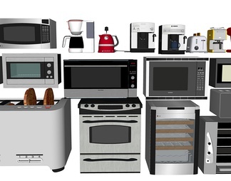 厨房电器SU模型下载,厨房电器SU模型下载